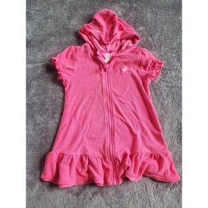 Pink Lemonade Girls' Hooded Zip-Up Swim Beach Terry Swimsuit Cover Up SIZE 5T
